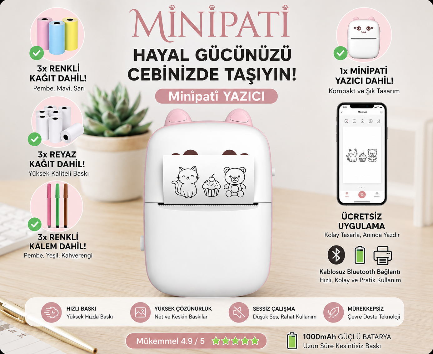 MiniPati - Termal Cep Yazıcısı